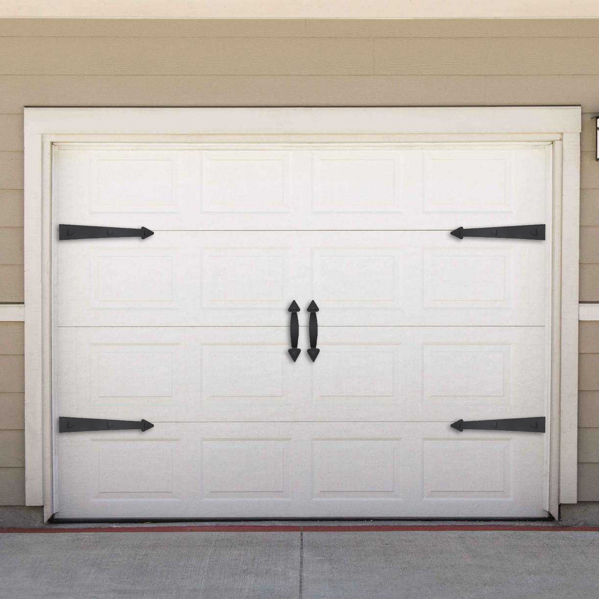 Magnetic Garage Accents Decorative Hardware Set (6-PCS) Prestige Garage Designs