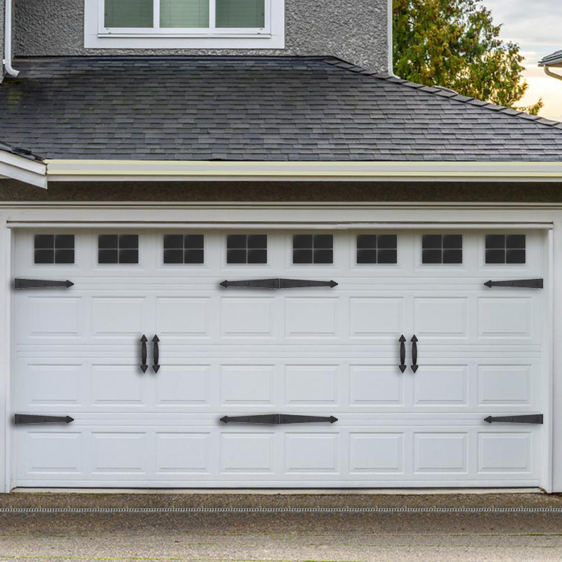 Complete Garage Accent Set Hinges, Handles & Windows (22-PCS) Prestige Garage Designs