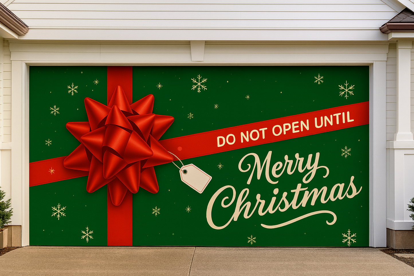 Christmas Garage Door Cover Prestige Garage Designs