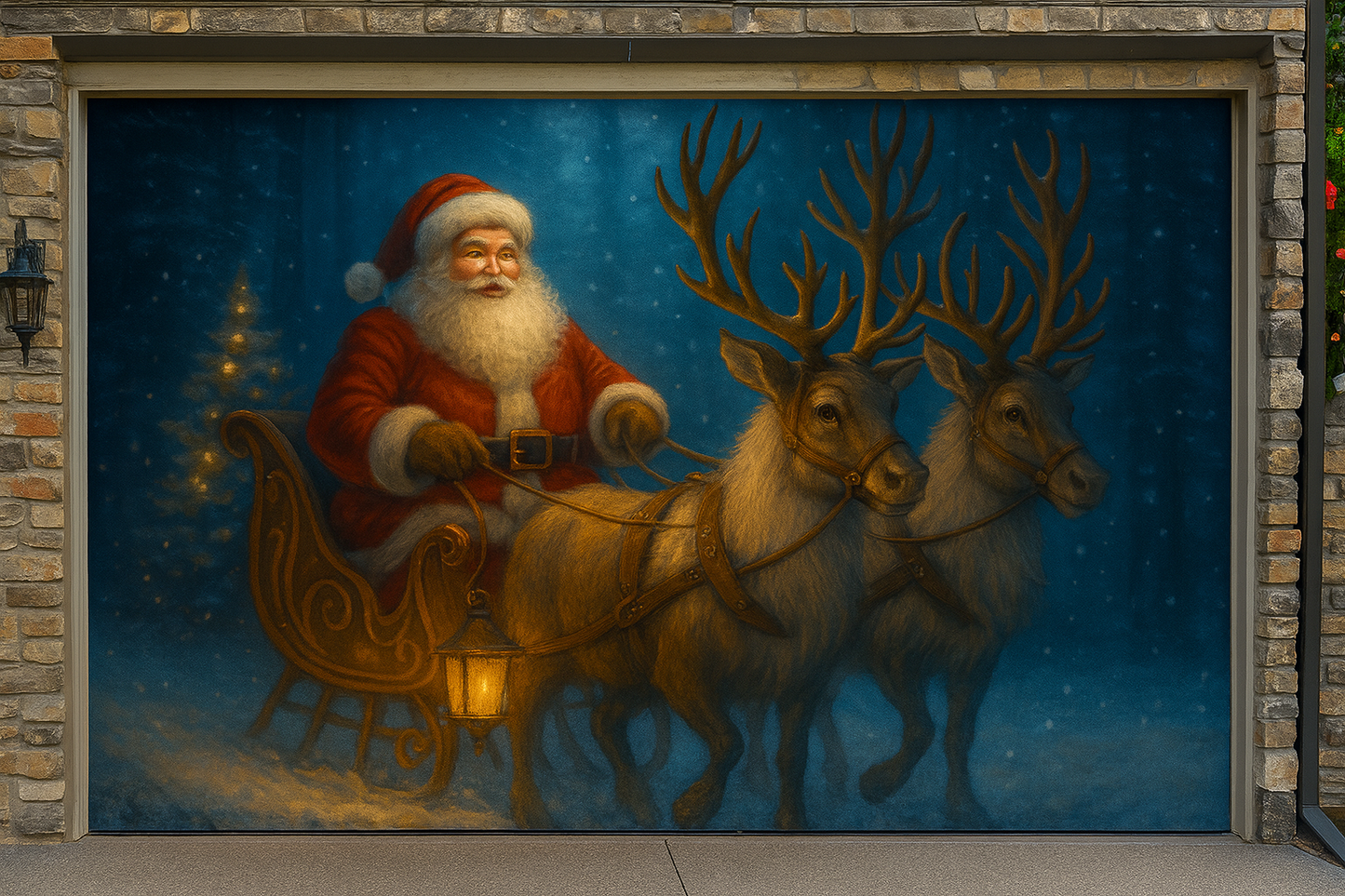 Christmas Garage Door Cover Prestige Garage Designs