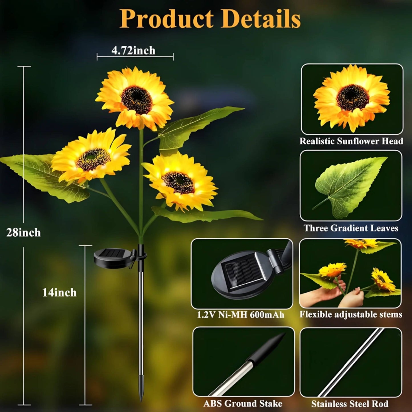 Sunshine Solar Garden Lights Prestige Garage Designs