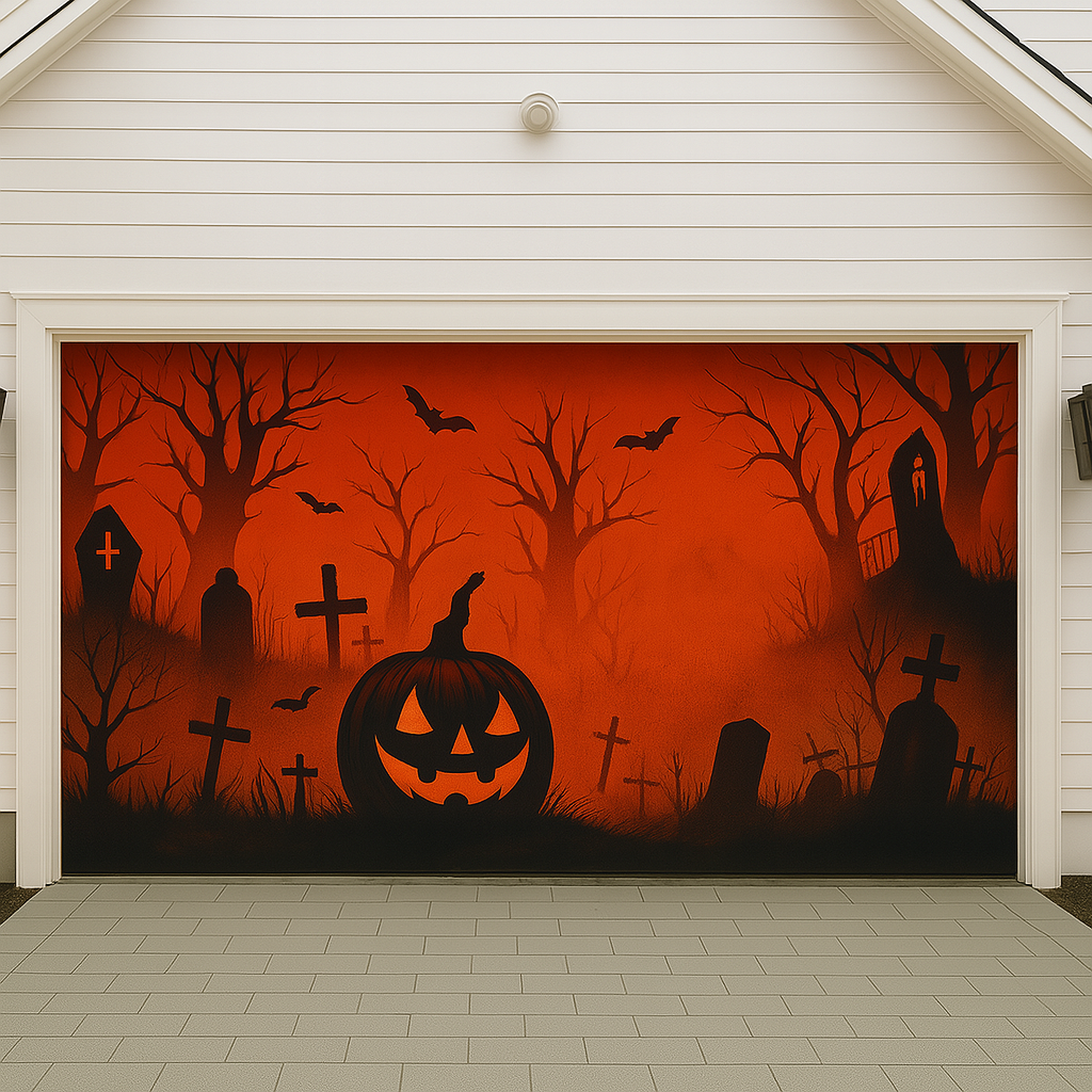 Halloween Garage Door Cover Prestige Garage Designs