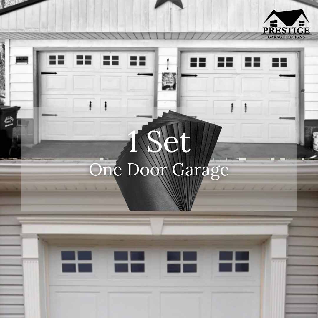 Magnetic Window Accents Faux Garage Window Set (16-PCS) Prestige Garage Design